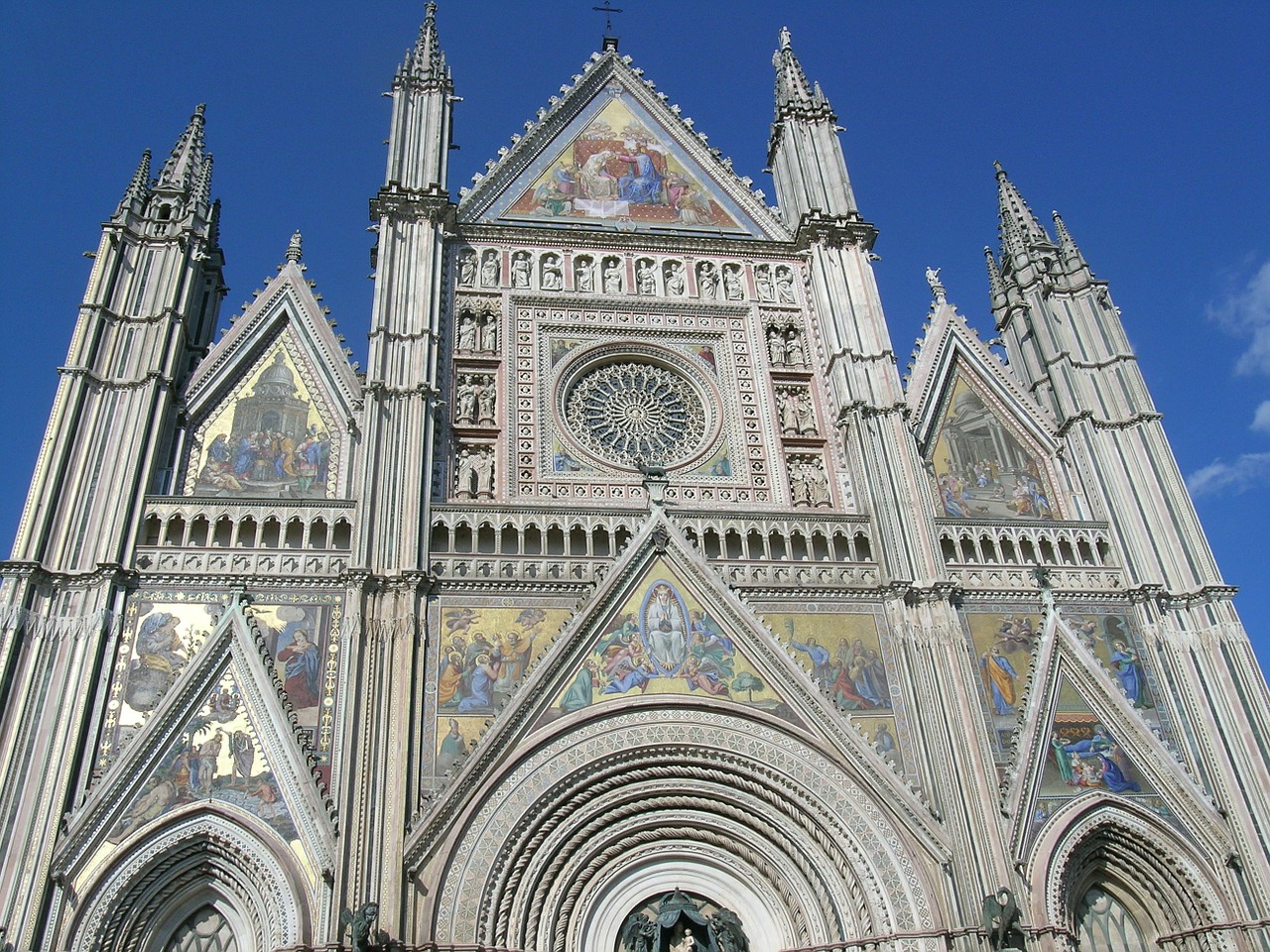 Duomo, Italy, Umbria, Orvieto, Fasadas, Architektūra, Menas, Nemokamos Nuotraukos,  Nemokama Licenzija