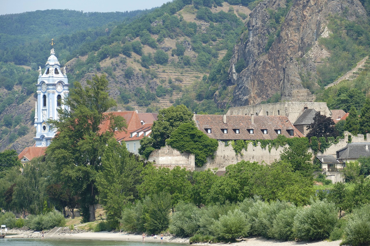 Dürnstein, Wachau, Danube, Sugadinti, Kraštovaizdis, Burgūrijos, Danube Regionas, Mūra, Istoriškai, Pasaulinis Paveldas