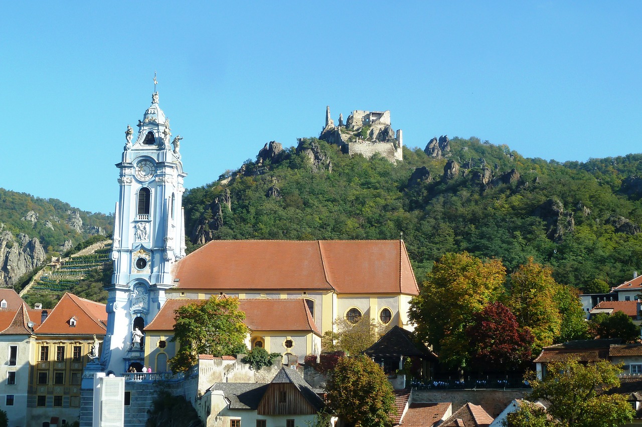 Dürnstein, Wachau, Bažnyčia, Sugadinti, Danube Regionas, Nemokamos Nuotraukos,  Nemokama Licenzija