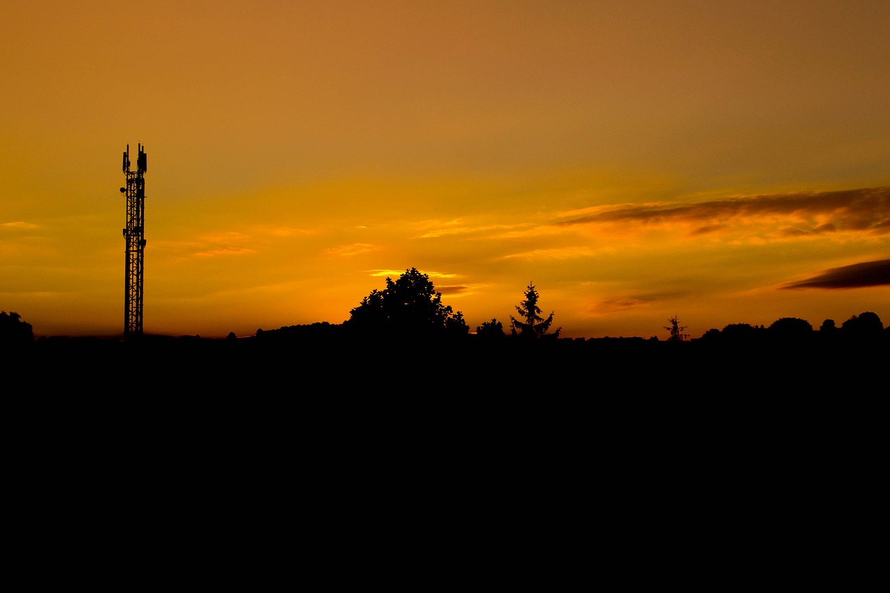 Dusk, Horizontas, Abendstimmung, Judriojo Radijo Siųstuvai, Nemokamos Nuotraukos,  Nemokama Licenzija