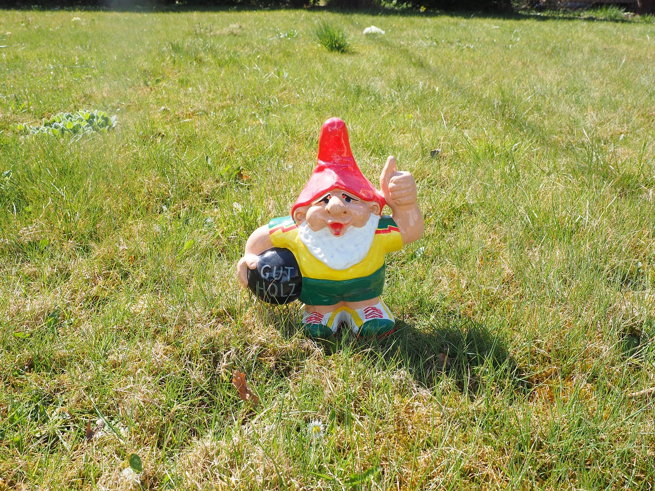 Nykštukas, Nykščiai Aukštyn, Prima, Sodo Gnome, Figūra, Žarnos, Viršuje, Sodo Apdaila, Gartendeko, Deko