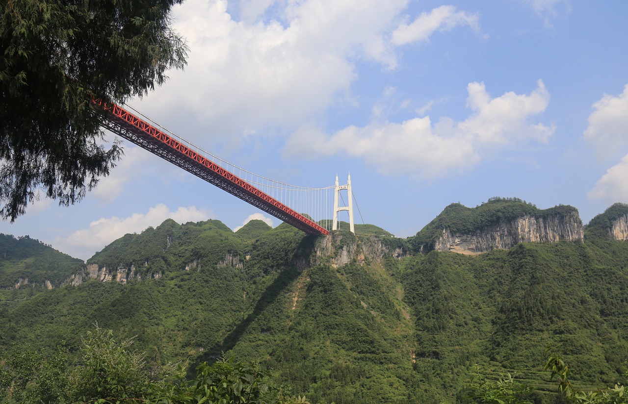 Nykštukinis Tiltas, Nykštukas, Kabantis Tiltas, Vakarų Hunane, Diena, Nemokamos Nuotraukos,  Nemokama Licenzija