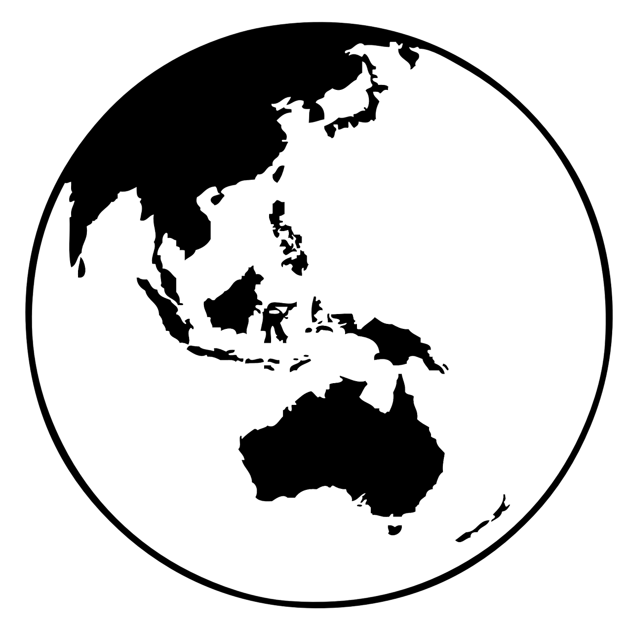 Žemė, Žemėlapis, Gaublys, Pasaulis, Australia, Asija, Okeanija, Planeta, Nemokama Vektorinė Grafika, Nemokamos Nuotraukos