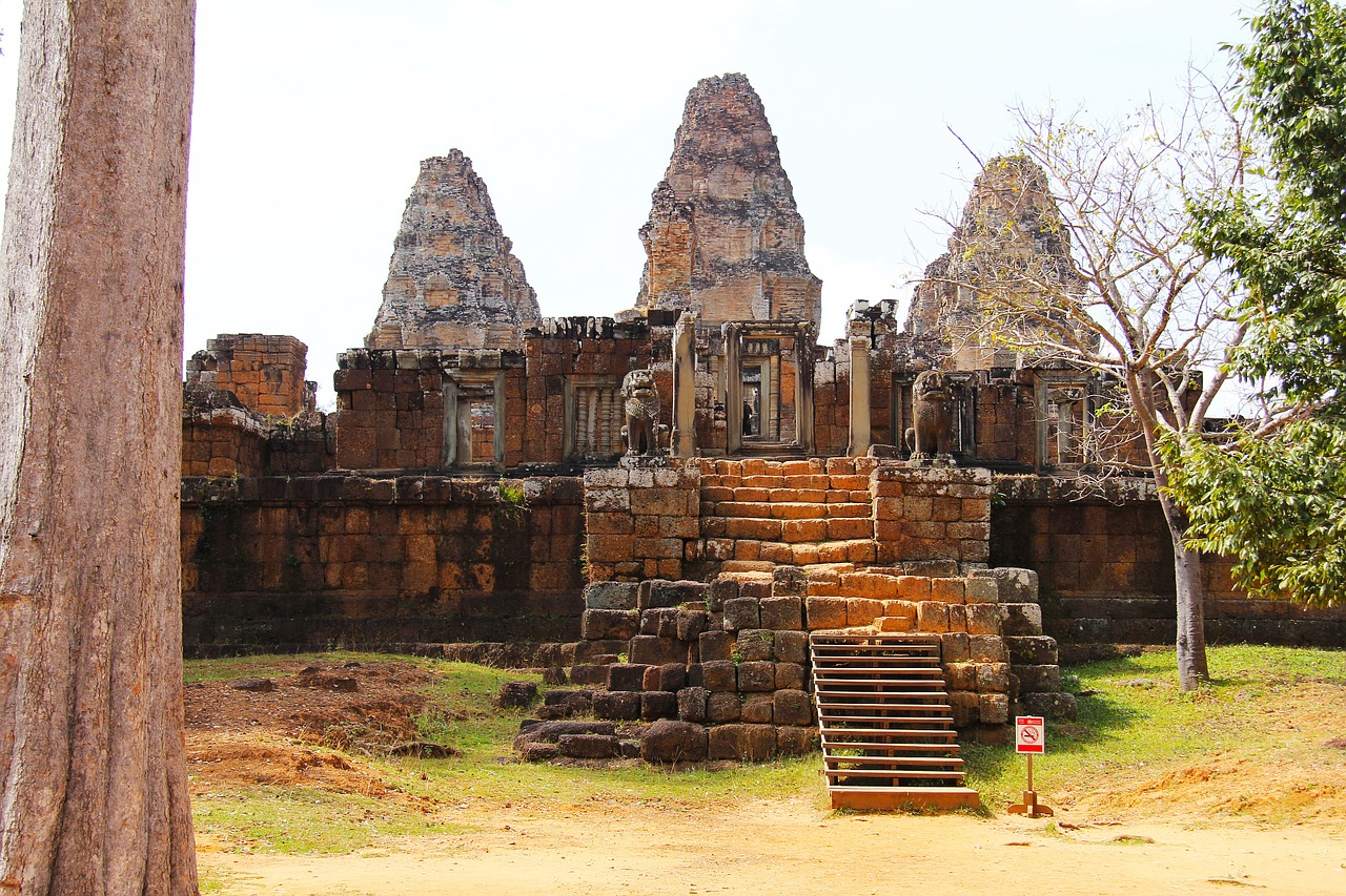 Rytinė Mebon, Kalnas, Šventykla, Kelionė, Senovinis, Senas, Gražus, Angkor Wat, Siem Grižti, Kambodža
