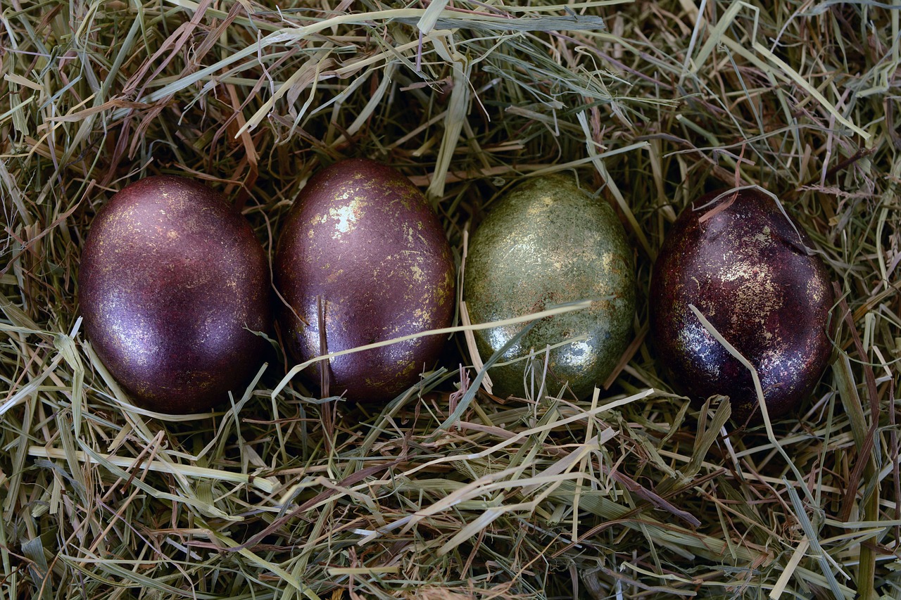 Velykų Kiaušiniai, Velykos, Kiaušinis, Apdaila, Velykų Apdaila, Linksmų Velykų, Žalias, Violetinė, Mielas, Blizgantis