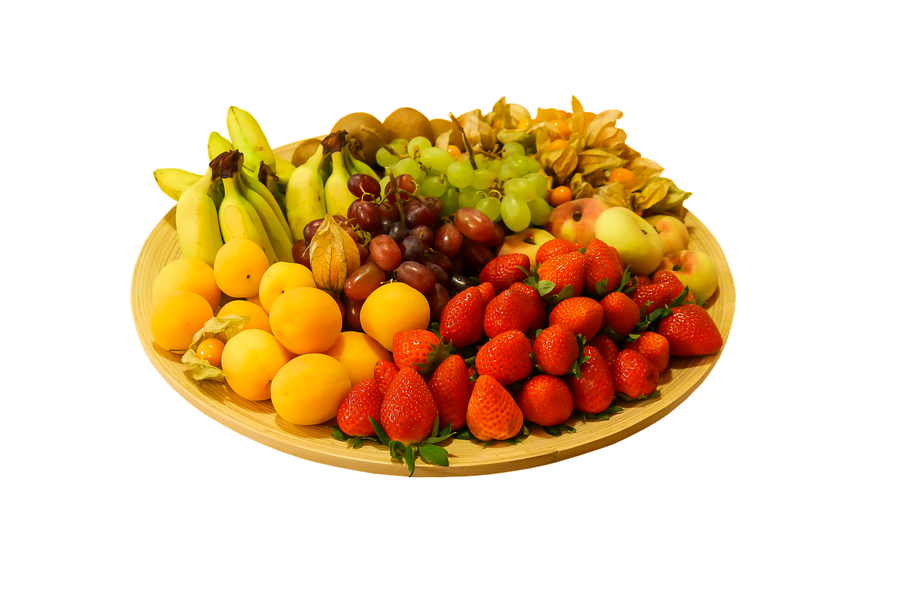 Valgyti, Maistas, Vaisiai, Vitaminai, Vaisių Krepšys, Vaisių Dubuo, Braškės, Bananas, Lici, Vynuogės