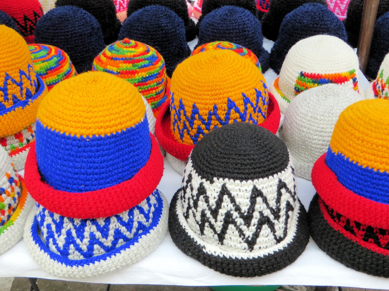Ecuador, Otavalo, Skrybėlės, Tradicinis, Turgus, Nemokamos Nuotraukos,  Nemokama Licenzija