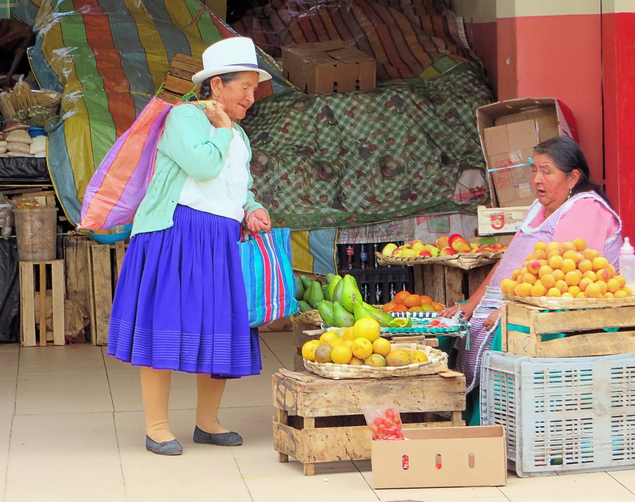 Ecuador, Turgus, Cuenca, Tradicinis Kostiumas, Nemokamos Nuotraukos,  Nemokama Licenzija