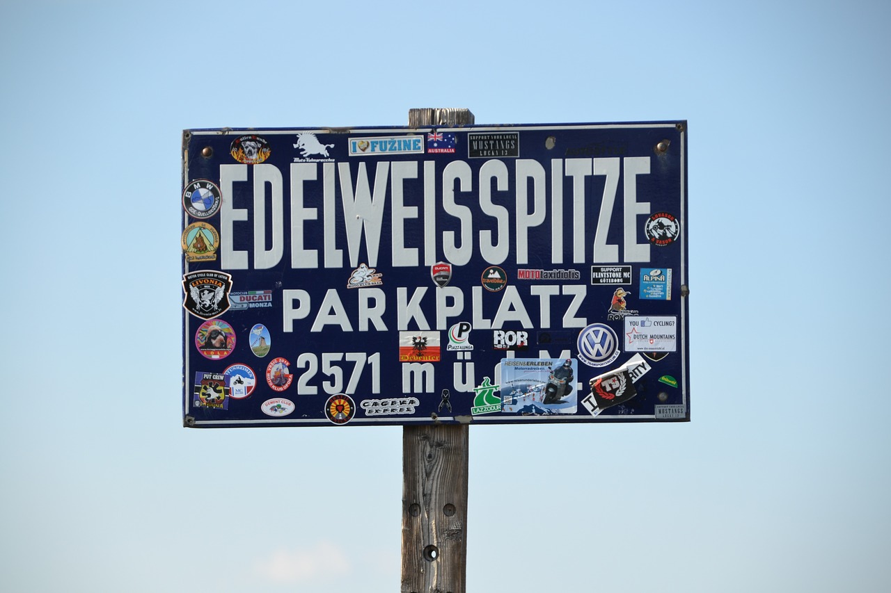 Edelweiss Viršų, Automobilių Stovėjimo Aikštelė, Klijai, Lipdukas, Tauern, Alpių, Aukštas, Skydas, Nemokamos Nuotraukos,  Nemokama Licenzija