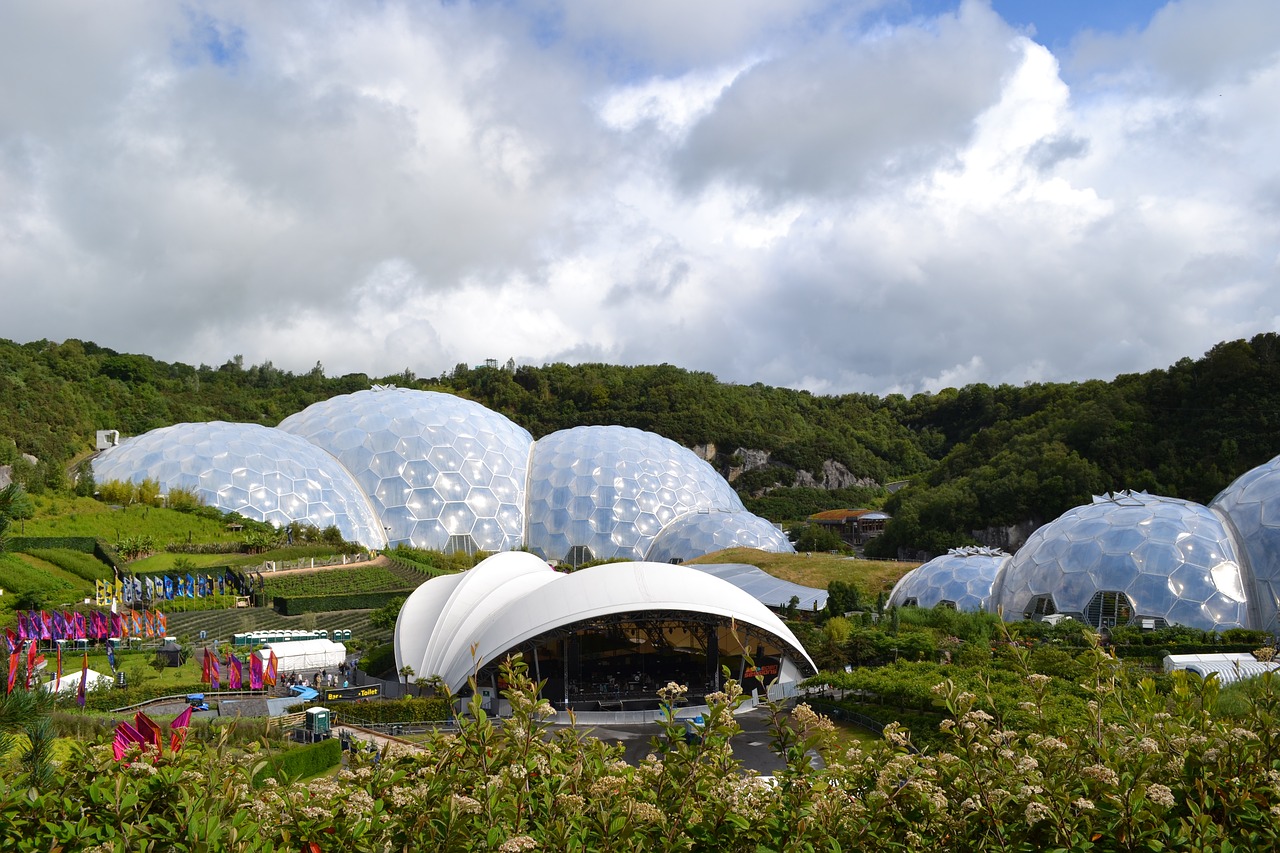Eden, Projektas, Biosfera, Cornwall, Aplinka, Ekologija, Anglija, Išsaugojimas, Šiltnamyje, Kupolas