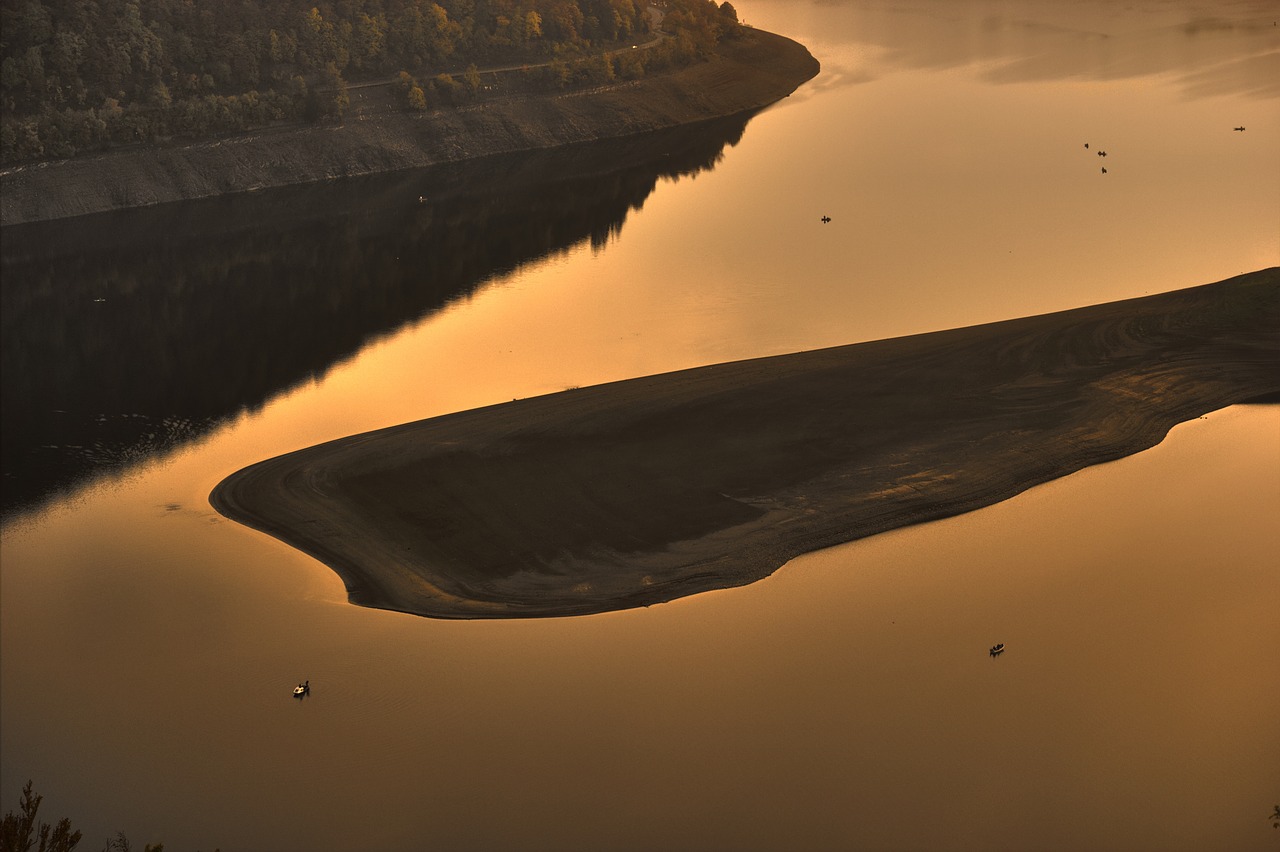 Edersee, Vanduo, Užtvankos, Ežeras, Hesse, Schloss Waldeck, Ežero Vaizdas, Žuvis, Fischer, Nemokamos Nuotraukos