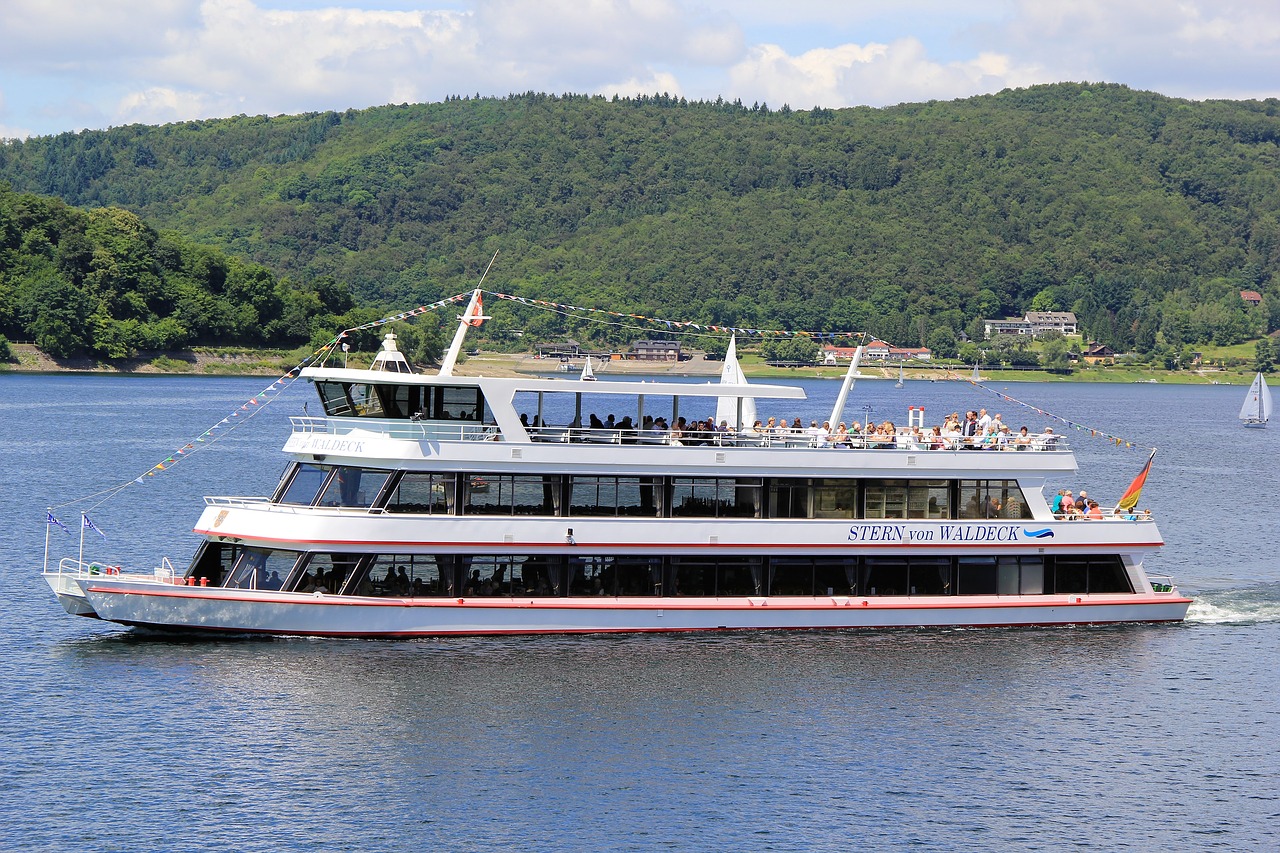 Edersee, Waldeck Žvaigždė, Laivyba, Vanduo, Vokietija, Asmeninis, Daugiau, Laivas, Keleivių Transportas, Šiaurinis Heessas