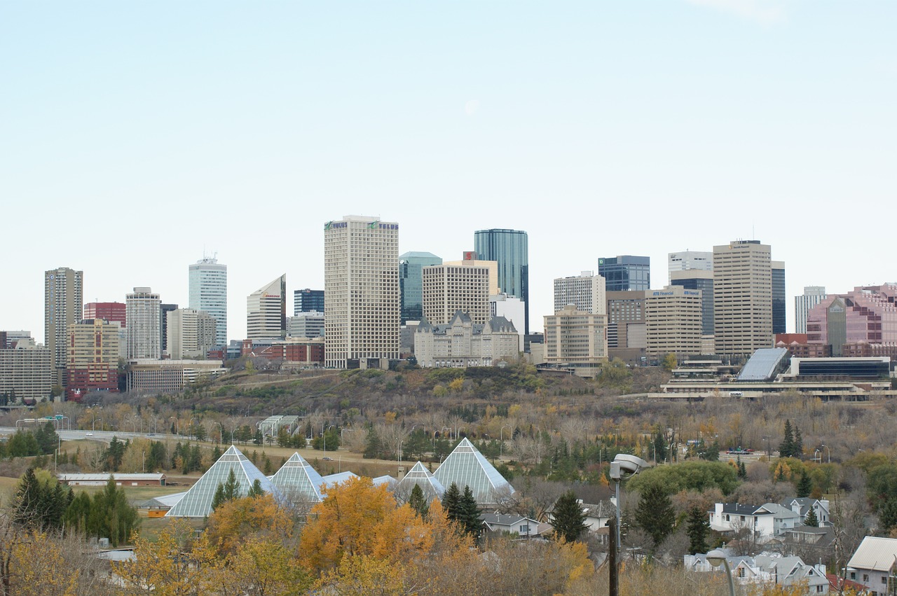 Edmonton,  Miestas,  Downtown,  Miesto,  Architektūra,  Miestovaizdis,  Kanada,  Alberta,  Skyline,  Pastatas