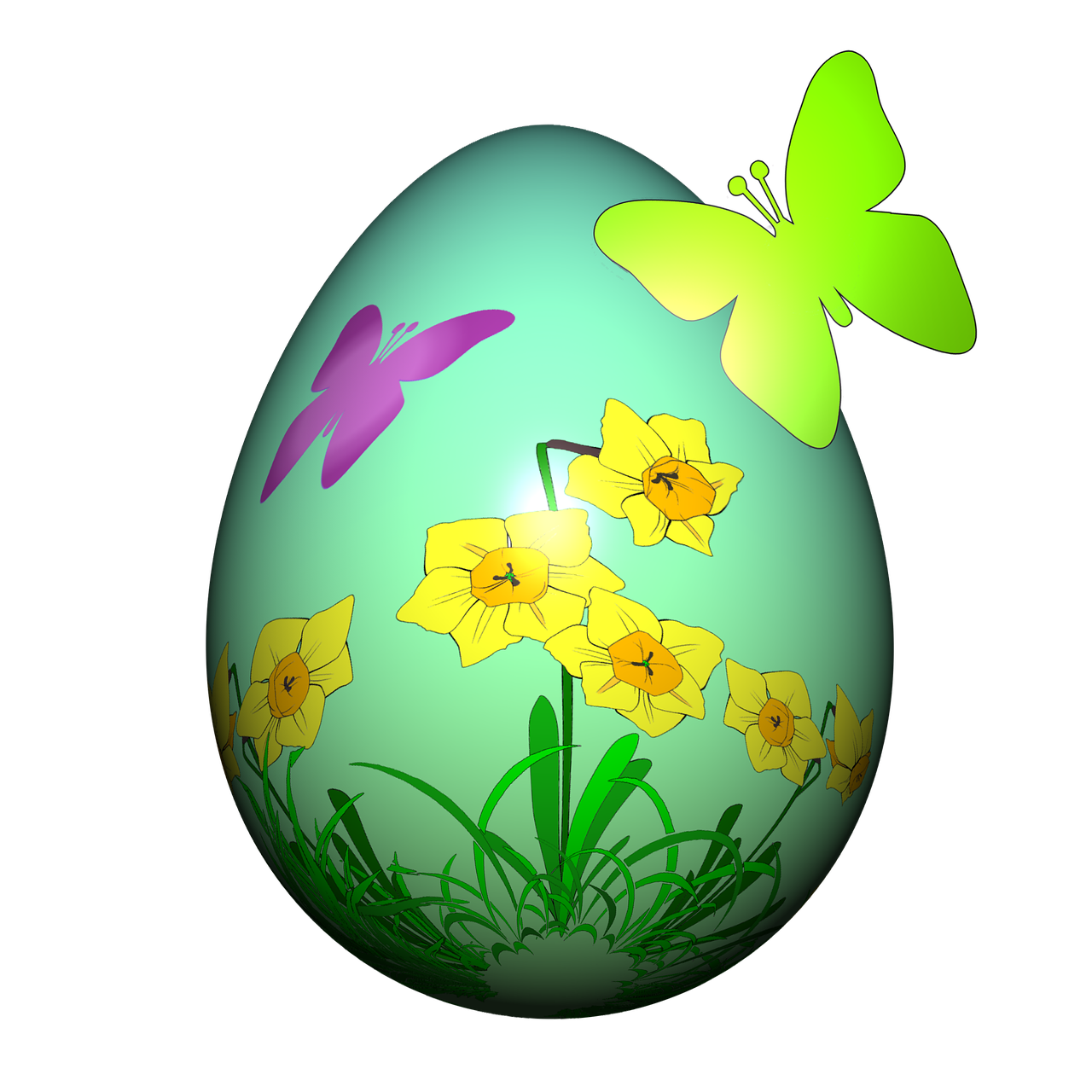 Kiaušinis, Pavasaris, Velykinis Kiaušinis, Apdaila, Vabzdys, Žalias, Drugelis, Gamta, Augalas, Gėlės