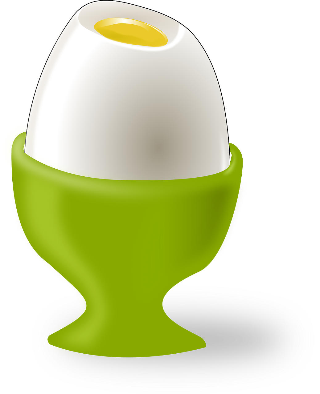 Kiaušinis, Eggcup, Žalias, Velykos, Balta, Geltona, Trykas, Nemokama Vektorinė Grafika, Nemokamos Nuotraukos,  Nemokama Licenzija