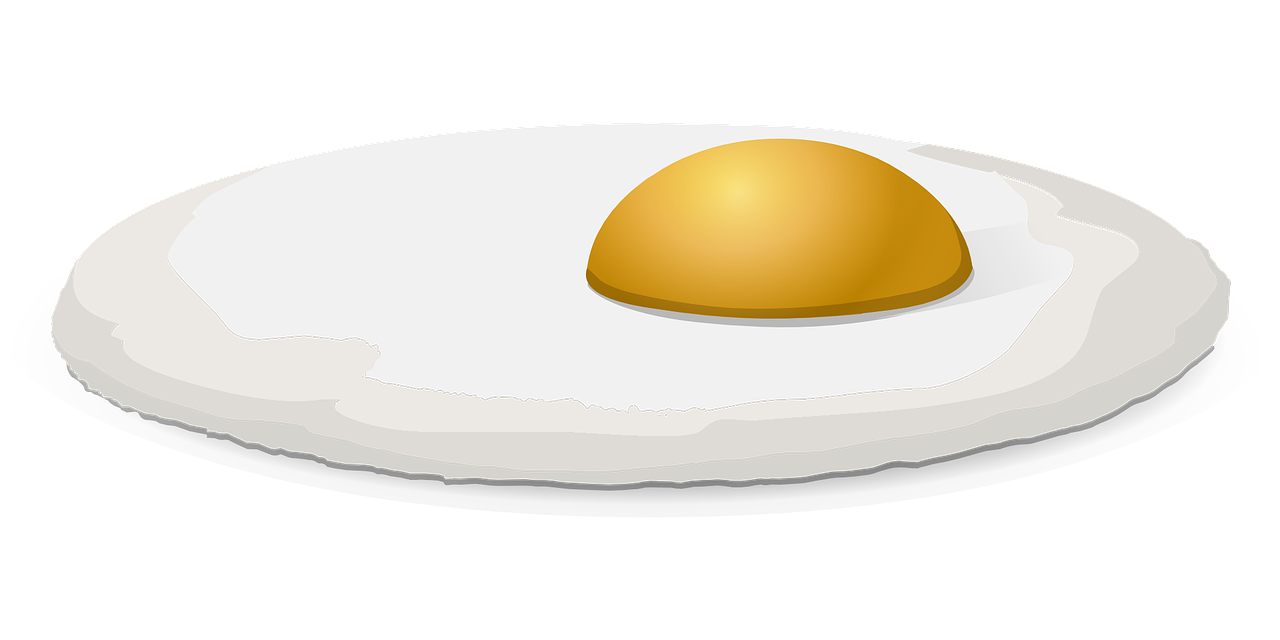 Kiaušinis, Saulėta Puse Aukštyn, Keptas, Pusryčiai, Trykas, Baltas Kiaušinis, Baltymas, Mityba, Maistingas, Maistas