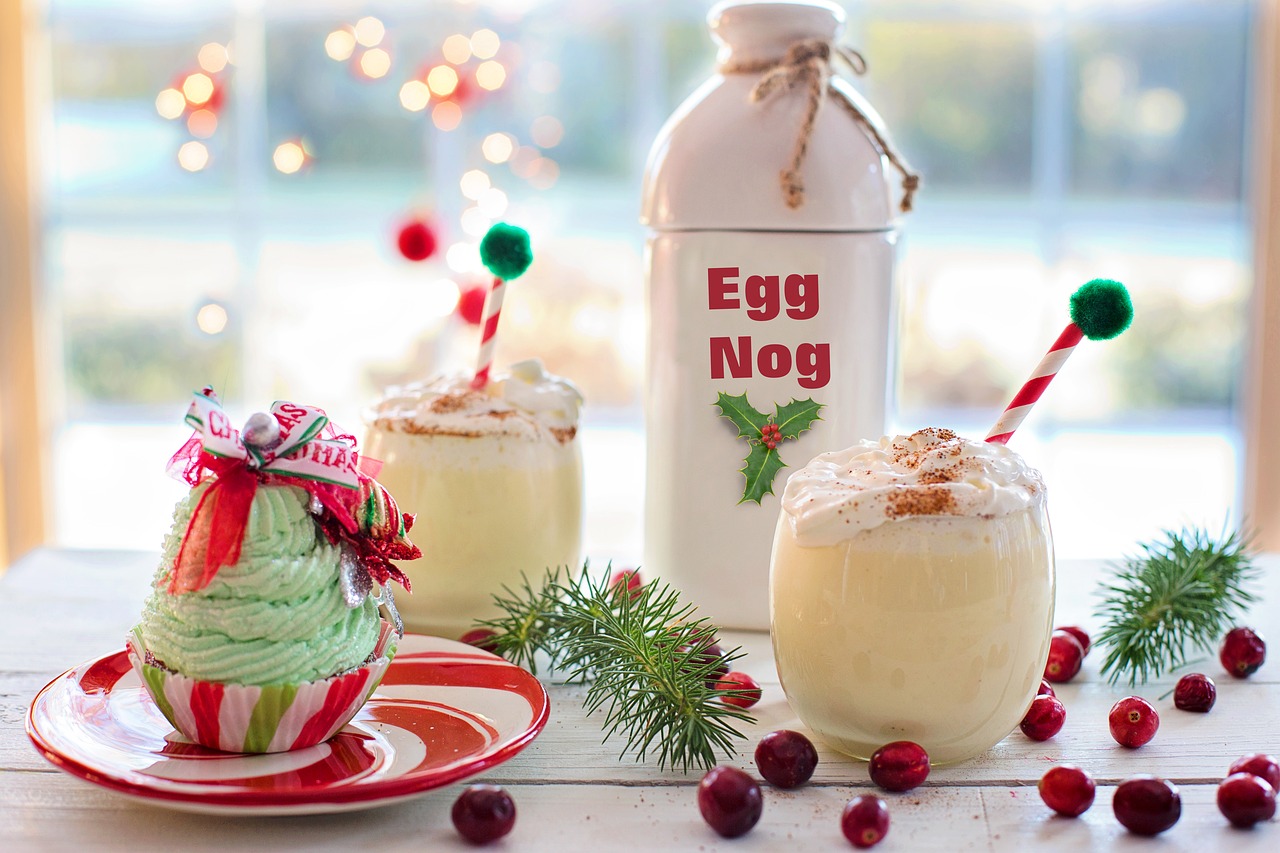 Egg Nog, Kalėdos, Gerti, Eggnog, Xmas, Tradicinis, Cinamonas, Šventinis, Naminis, Šventė