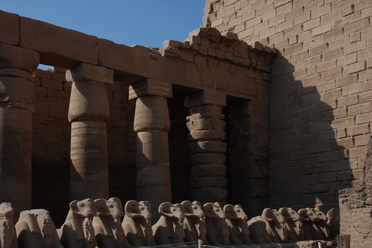 Egiptas, Senovės, Archeologija, Luxor, Karnakas, Šventykla, Paminklai, Stulpeliai, Istorinis, Skulptūra