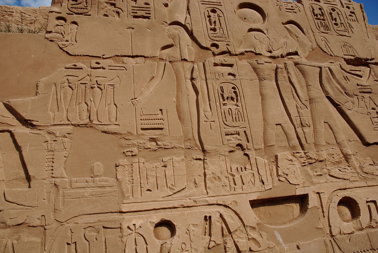 Egiptas, Senovės, Archeologija, Luxor, Karnakas, Šventykla, Paminklai, Stulpeliai, Istorinis, Skulptūra