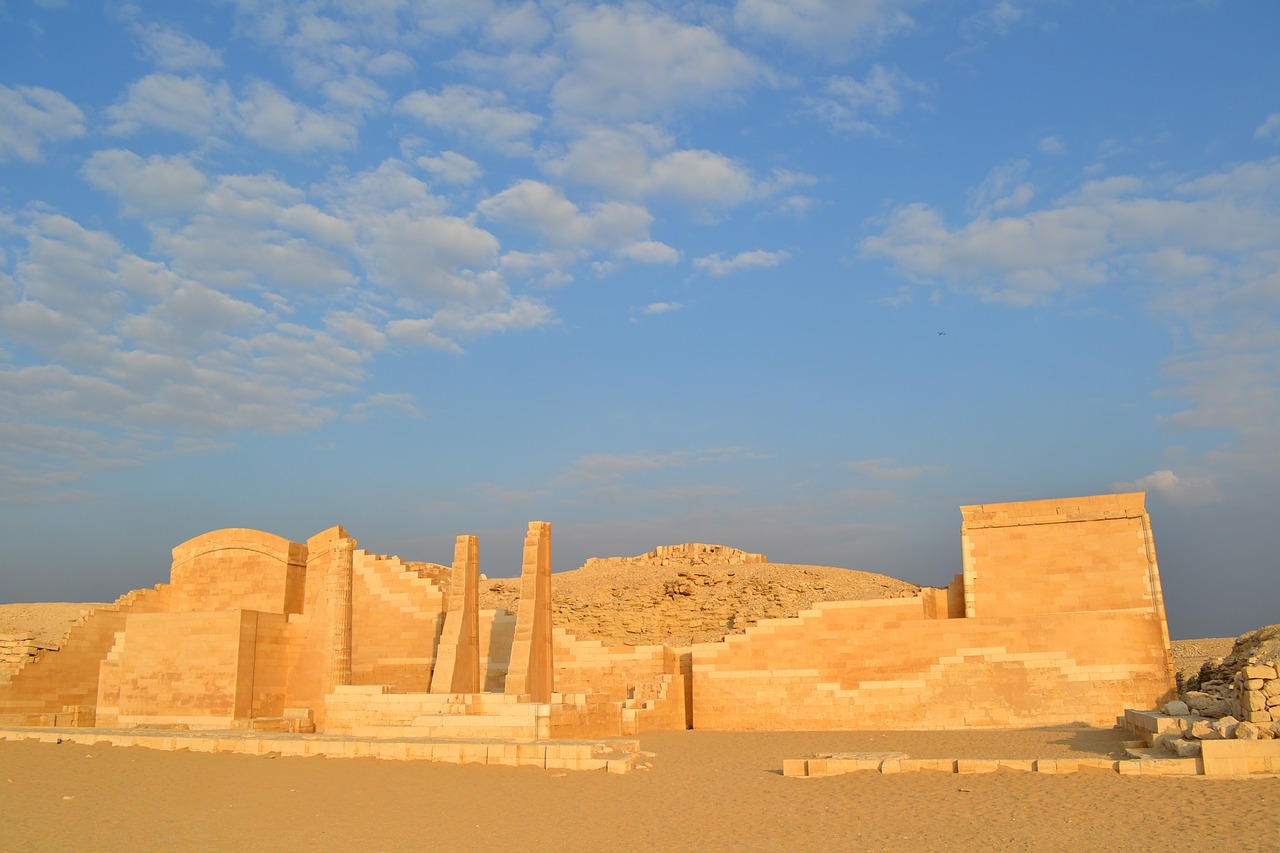Egiptas, Memfis, Smėlis, Peizažas, Žingsnis Piramidės, Djoser, Istorinis, Nemokamos Nuotraukos,  Nemokama Licenzija