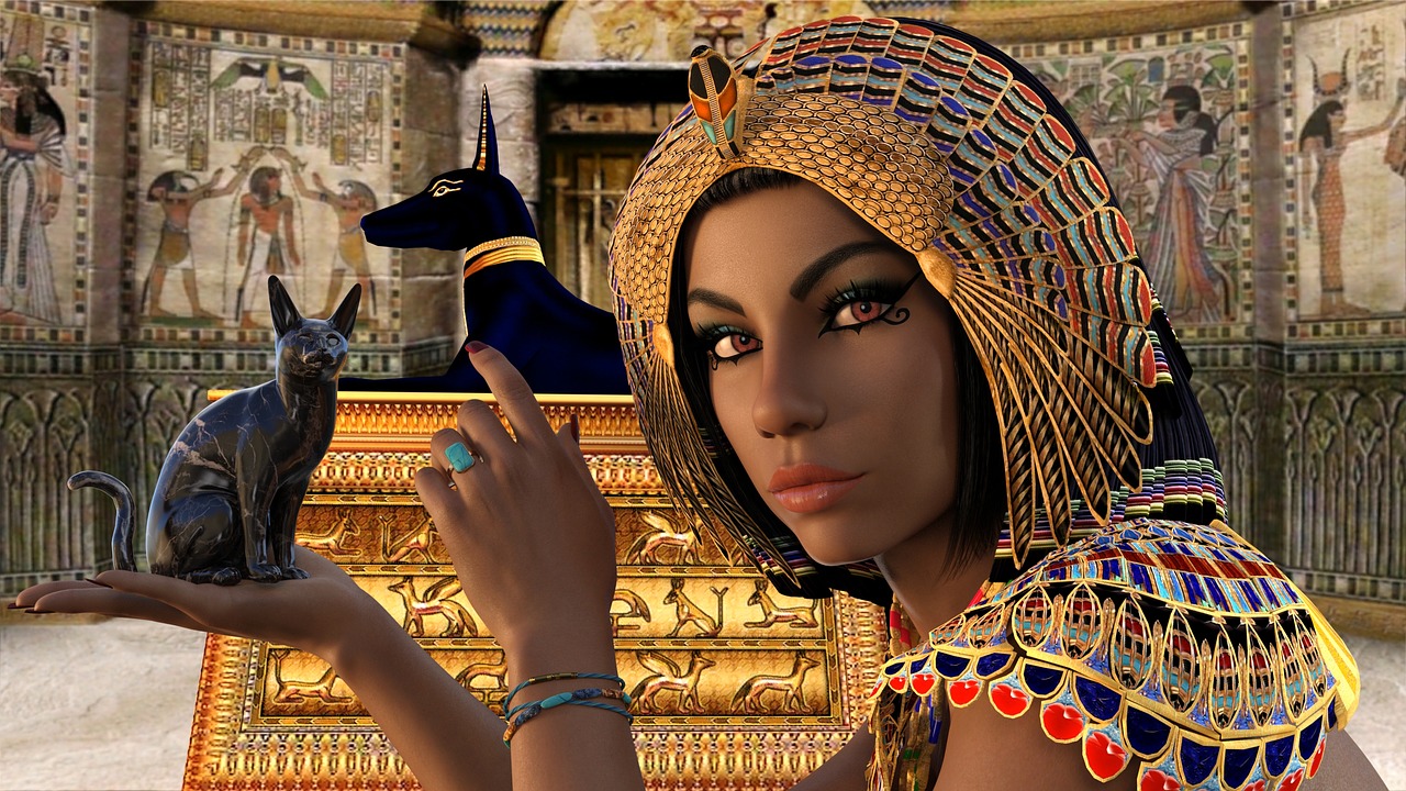 Egiptas, Moteris, Karalienė, Nefertiti, Cleopatra, Anubis, Isis, Osiris, Bastet, Bast