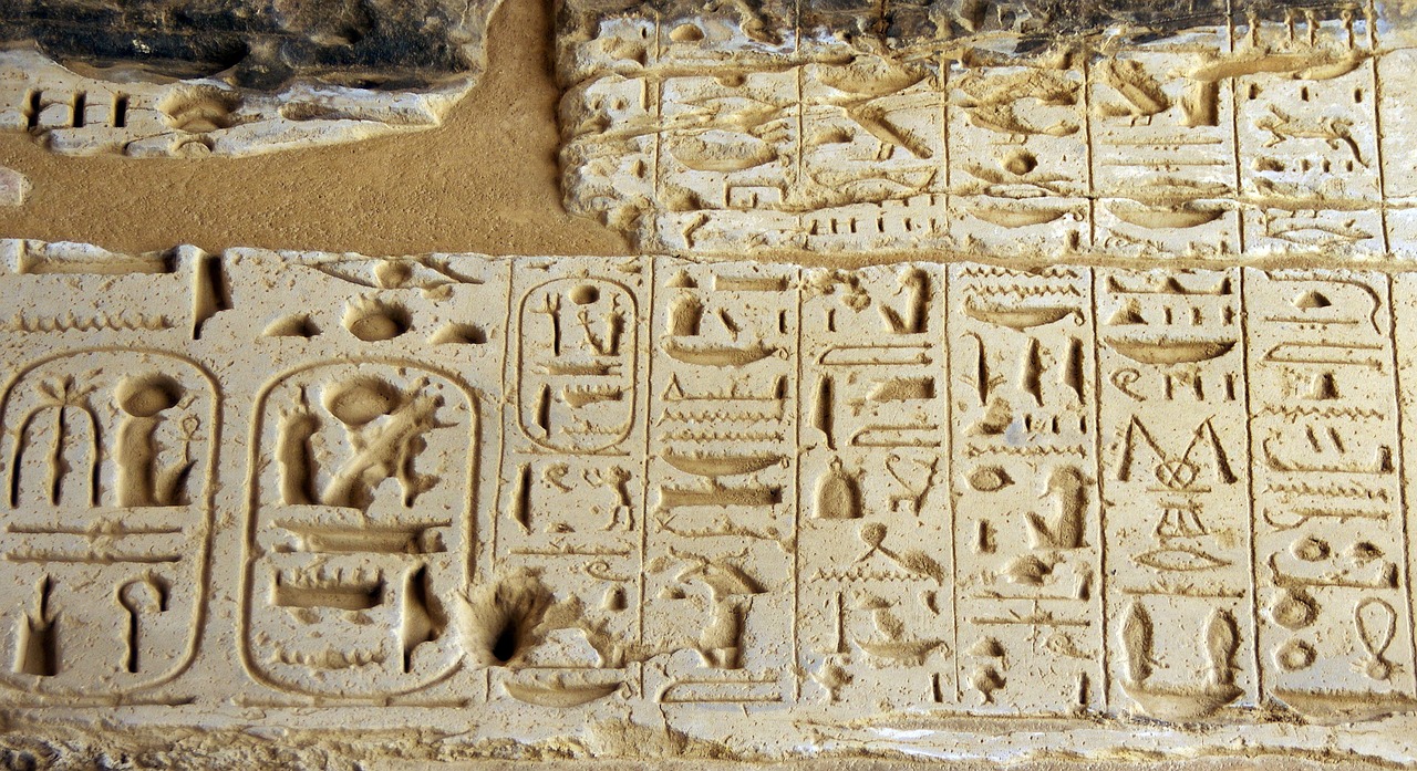 Egiptas,  Medinet Habu-,  Hieroglifai,  Rašymas,  Graviravimas,  Šventykla,  Smiltainis,  Pierre,  Informacijos,  Amžinybė