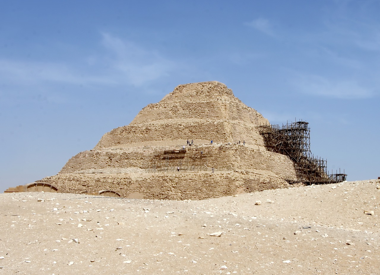 Egiptas,  Sakara,  Piramidė,  Dżesera,  Žingsnis Piramidės,  2600 Metų,  Mastabas,  Smėlis,  Dykuma,  Pierre