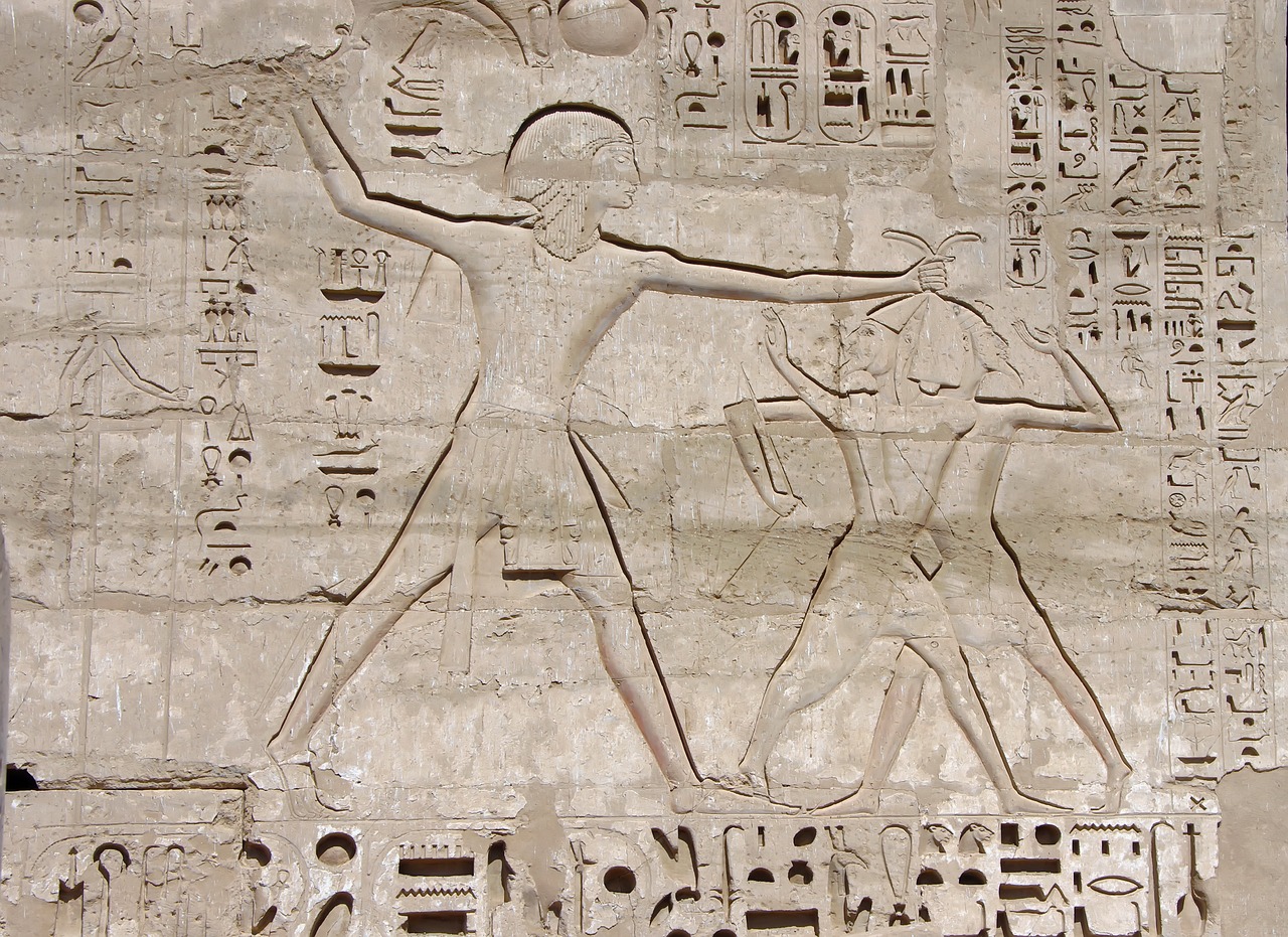 Egiptas,  Tėbai,  Medinet Habu-,  Šventykla,  Hieroglifai,  Ofortai,  Faraonas,  Laimėtojas,  Senovinis, Nemokamos Nuotraukos