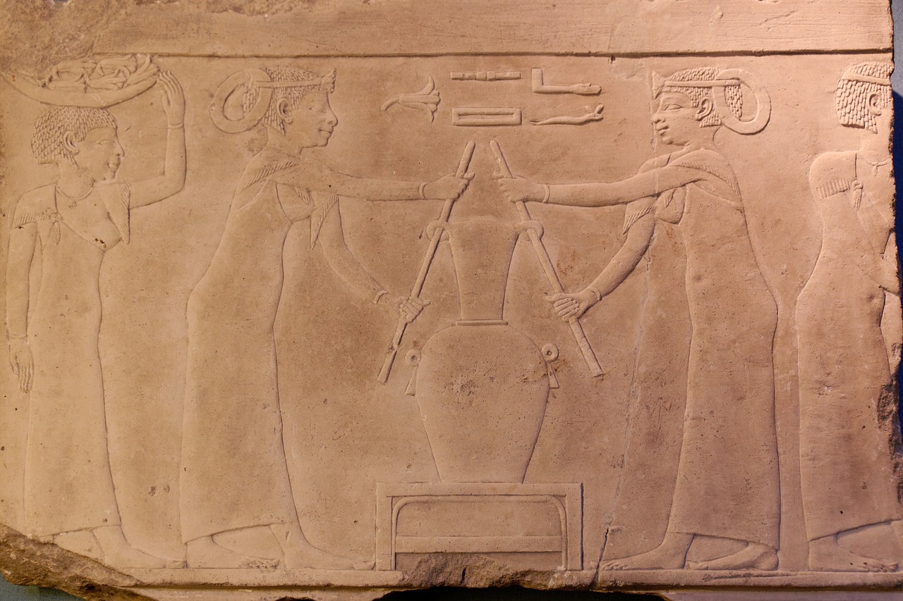 Egipto Antkapis, 4-Asis Amžius J-C, Luvro Muziejus, Paris, France, Egipto Senelių Tarnyba, Plokštelės Fragmentas, Kapo Apdaila, Pagaminti Lelijos Kvepalus, Fleur De Lis