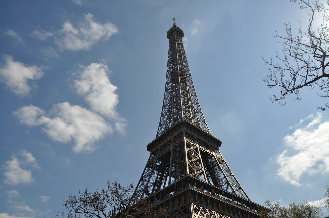Eifelio Bokštas, Paris, France, Dangus, Nemokamos Nuotraukos,  Nemokama Licenzija