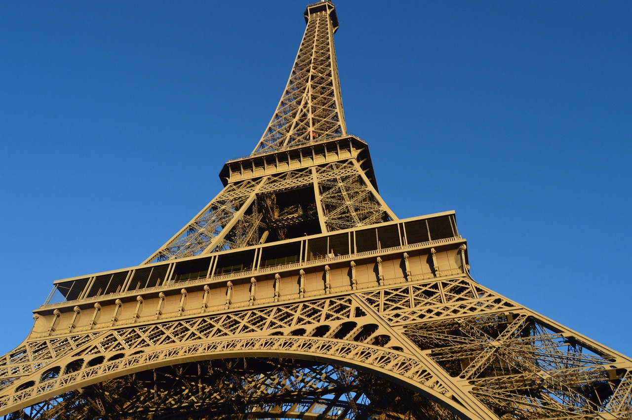 Eifelio Bokštas, Paris, Mėlynas Dangus, Nemokamos Nuotraukos,  Nemokama Licenzija