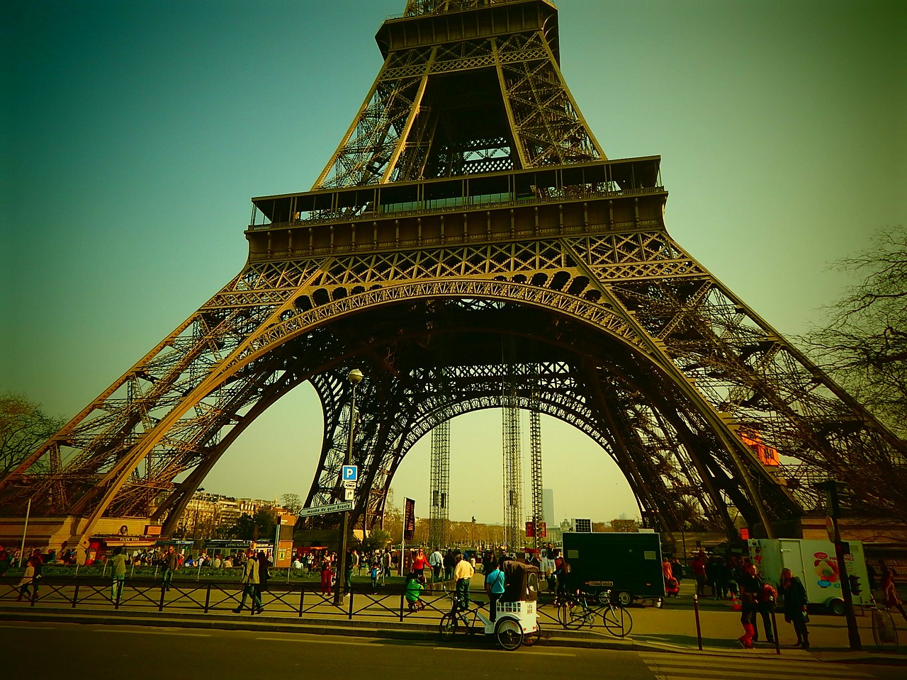 Eifelio Bokštas, Paris, France, Plieno Konstrukcija, Plienas, Bokštas, Architektūra, Pasaulio Mugė, Expo, Nemokamos Nuotraukos