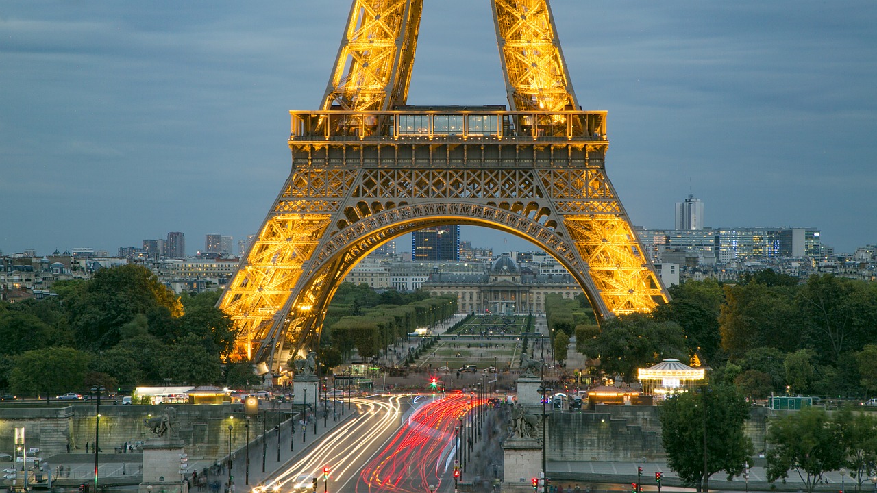 Eifelio Bokštas, Paris, Naktinis Vaizdas, Nemokamos Nuotraukos,  Nemokama Licenzija