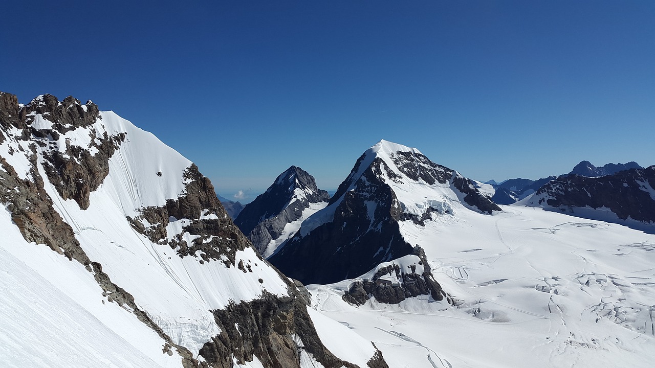 Eigeris, Vienuolis, Berni Oberland, Šveicarija, Alpių, Kalnai, Grindelwald, Gamta, Alpių Panorama, Vaizdas