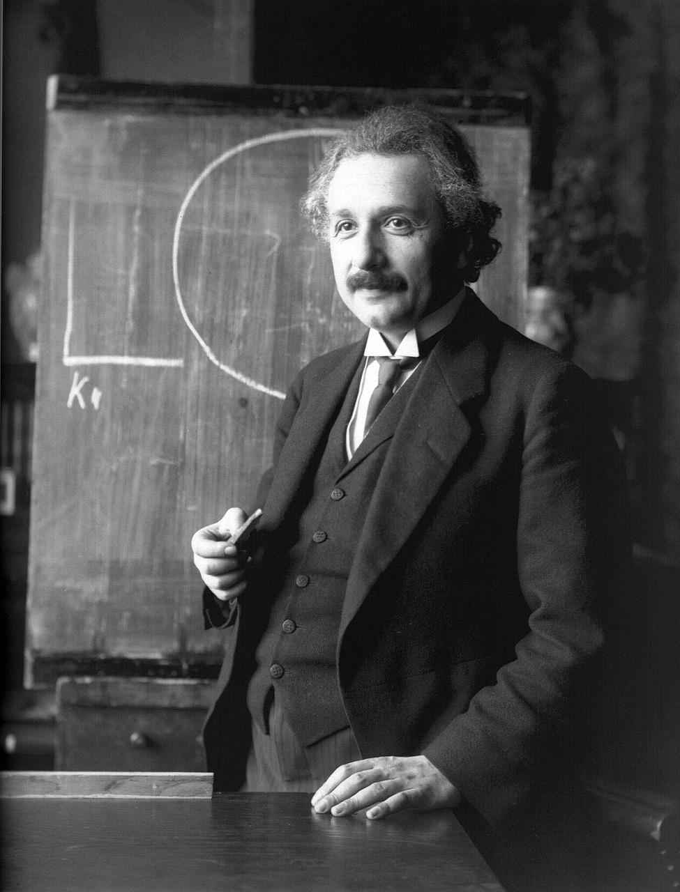 Einšteinas, Albertas, Klasė, Lenta, Profesorius, Genijus, Fizika, Mokslininkas, Mokytojas, Lentynas