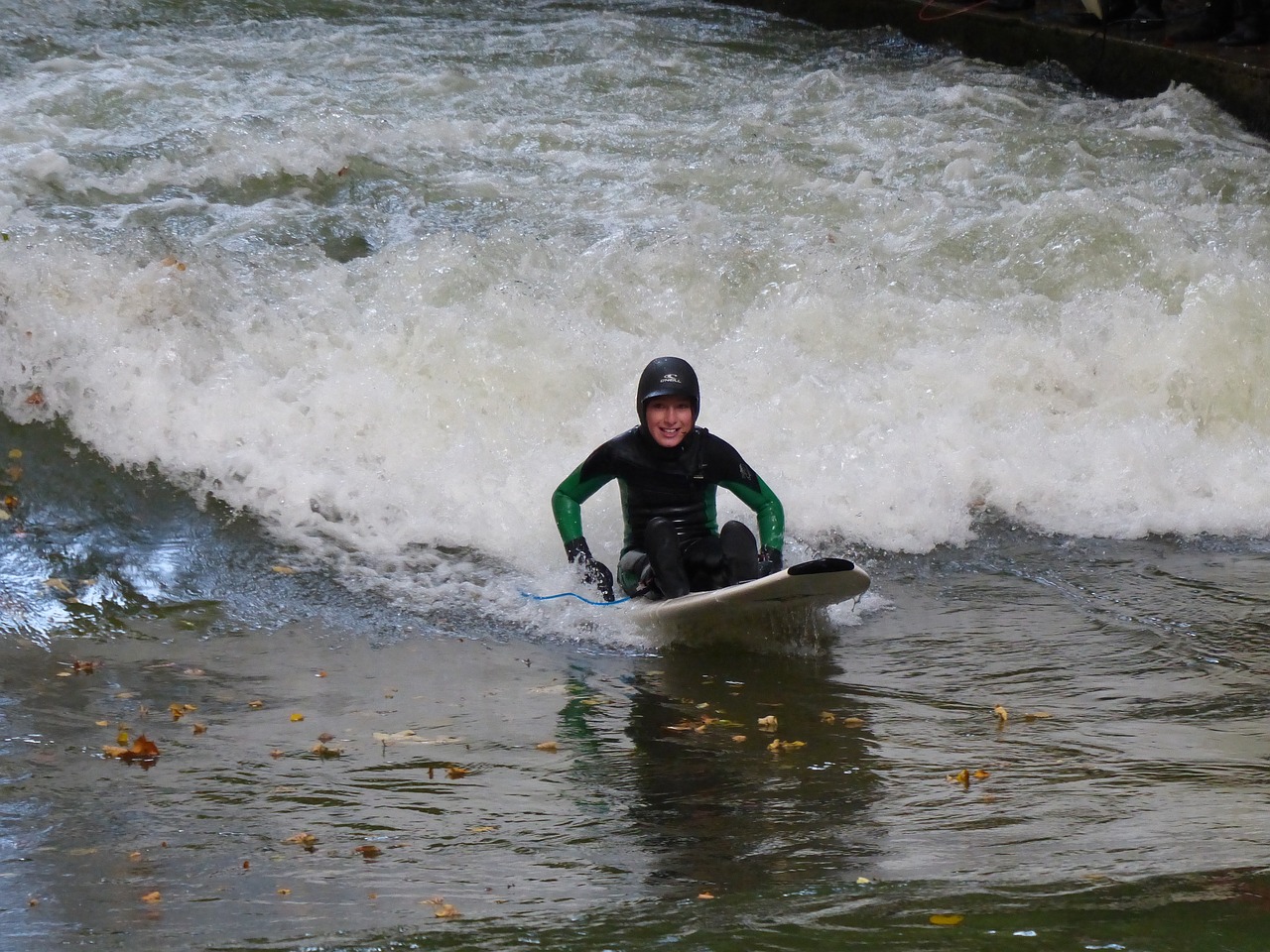 Eisbach, Naršyti, Banglenčių Sportas, Surfer, Anglų Sodas, Bavarija, Sportas, Pramoginiai Sporto Renginiai, Vandens Sportas, Eiskanal