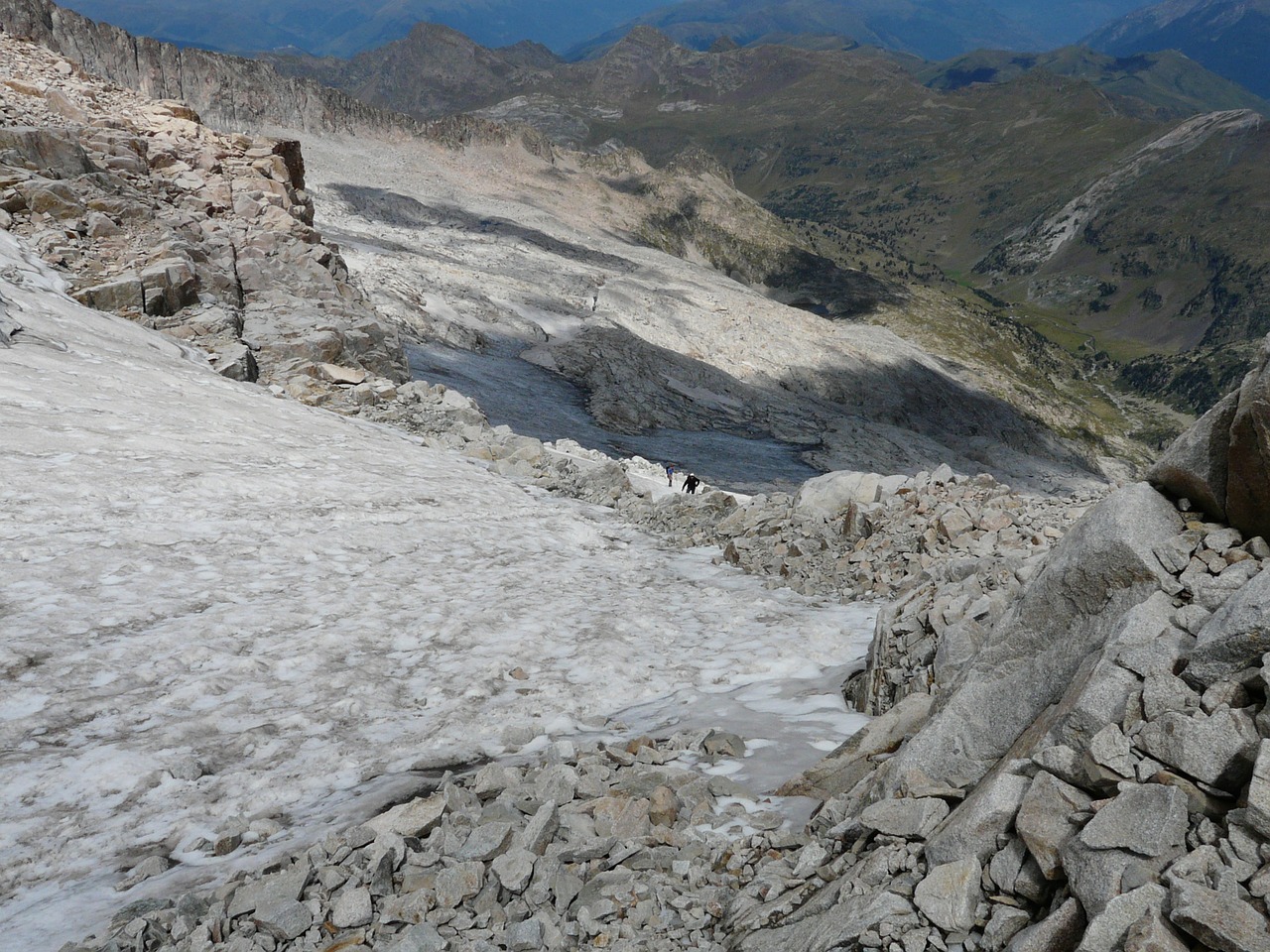 Eisfeld, Ledynas, Alpinistas, Žygis, Pico Aneto, Pico De Aneto, Pirėnai, Aneto, Alpių, Kalnai