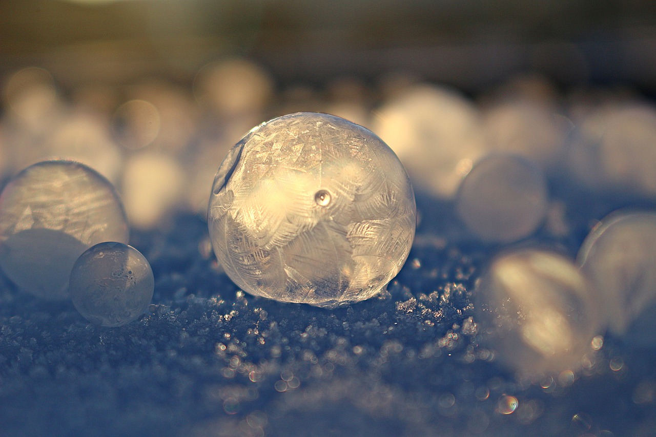 Eiskristalio, Muilo Burbulas, Frost Globe, Šalnos Lizdas, Žiema, Sušaldyta, Šaltas, Šaltis, Sniegas, Užšalęs Burbulas