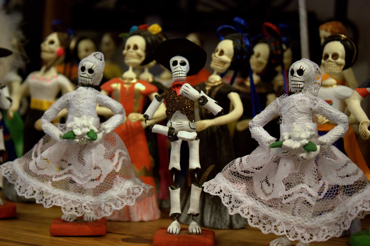 El Dia De Los Muertos, Mirusiųjų Diena, Meksikietis, Skulptūra, Skeletas, Miręs, Mirtis, Meksika, Arizona, Nuotaka