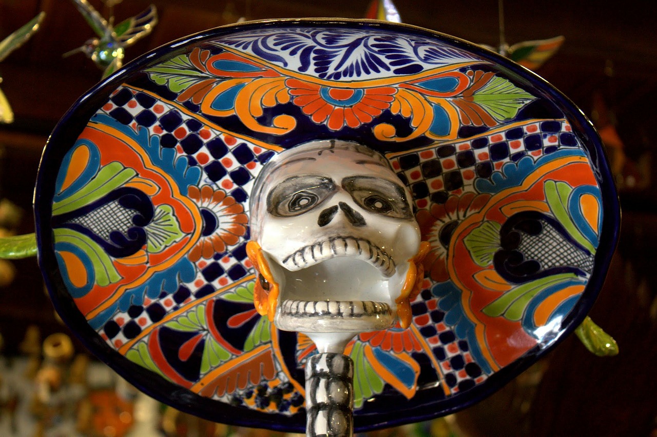 El Dia De Los Muertos, Mirusiųjų Diena, Meksikietis, Skulptūra, Skeletas, Miręs, Mirtis, Meksika, Arizona, Kaukolė