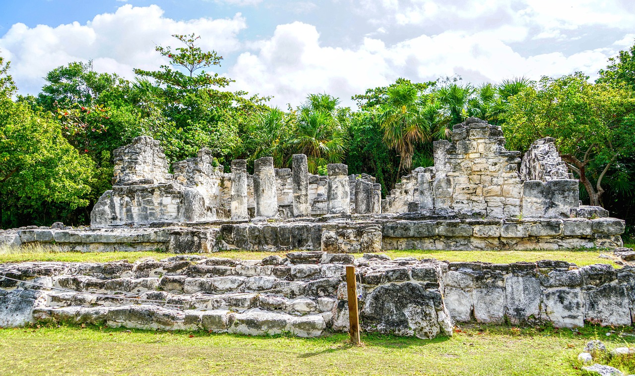 El Rey, Cancun, Meksika, Archeologiniai, Gamta, Senovės, Griuvėsiai, Architektūra, Rokas, Kraštovaizdis