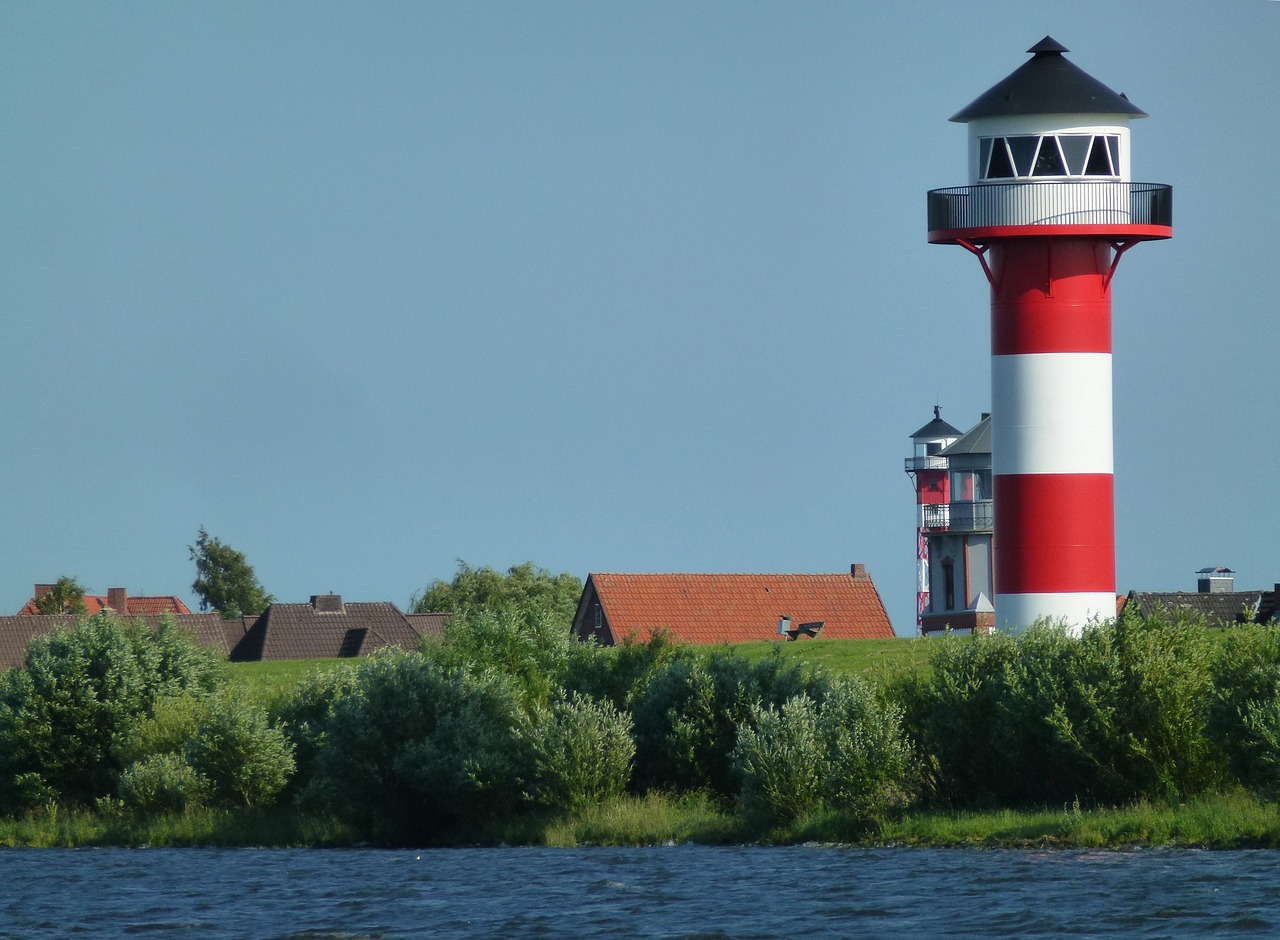 Elbe, Jūrų Transportas, Daymark, Švyturys, Švyturys, Tona, Jūrų, Vanduo, Laivyba, Kranto