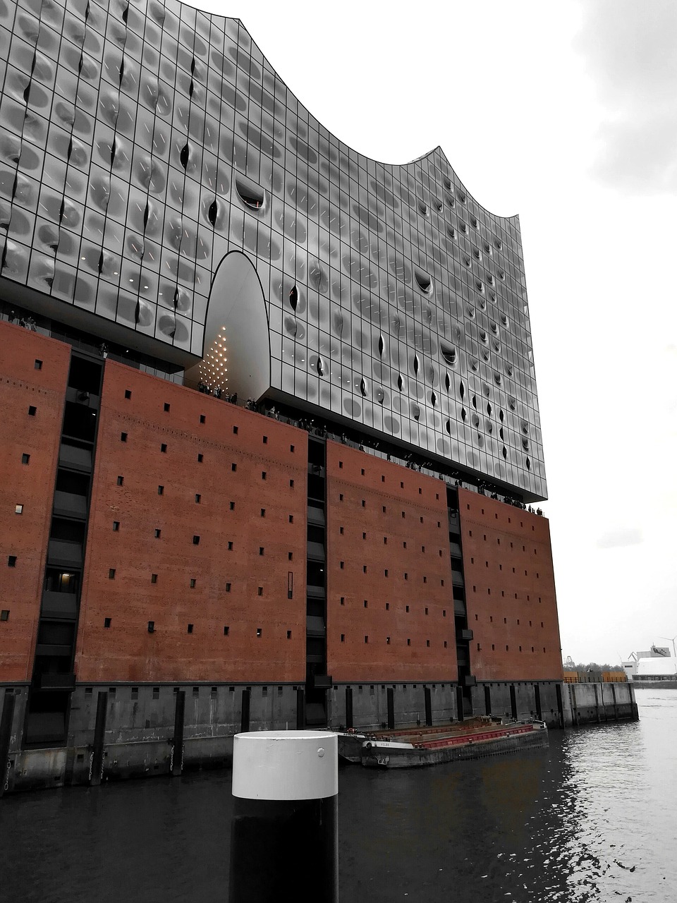 Elbės Filharmonijos Salė, Hamburgas, Vokietija, Uosto Miestas, Koncertų Salė, Elbe, Uostas, Architektūra, Orientyras, Futuristinis