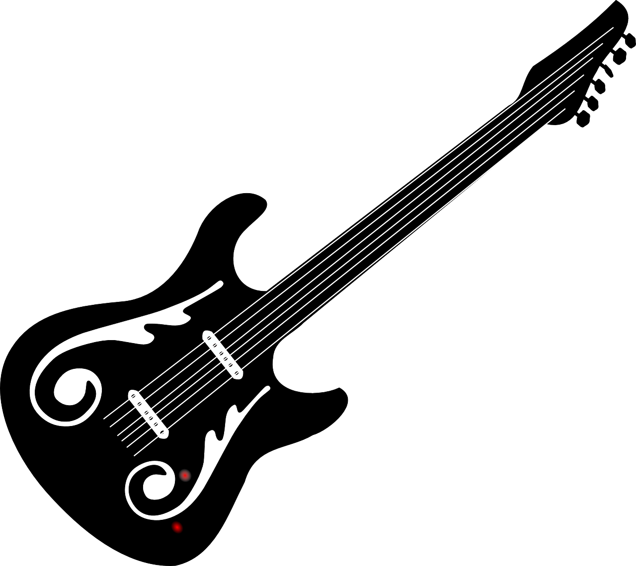 Elektrinė Gitara, Gitara, Rokas, Kirvis, Kirvis, Muzikinis Instrumentas, Muzika, Instrumentas, Juoda, Nemokama Vektorinė Grafika