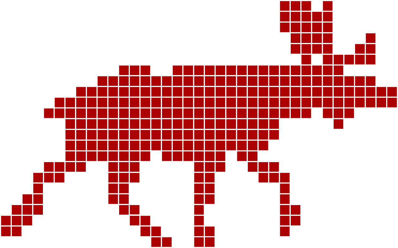 Elnelis, Gyvūnas, Žakardiniai, Pikseliuotas, Pikseliai, Audinys, Nemokama Vektorinė Grafika, Nemokamos Nuotraukos,  Nemokama Licenzija