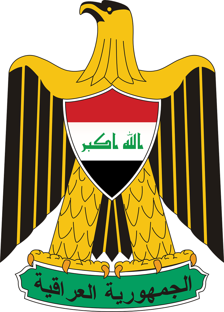 Emblema, Kailis, Rankos, Iraq, Iraqi, Vėliava, Šalis, Kodas, Simbolis, Heraldinis