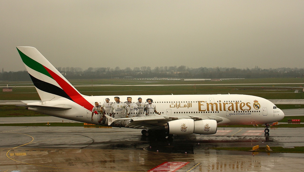 Emiratai, A380, Orlaivis, Aviacija, Airbus, Oro Uostas, Lėktuvas, Keleiviniai Orlaiviai, Skristi, Kelionė