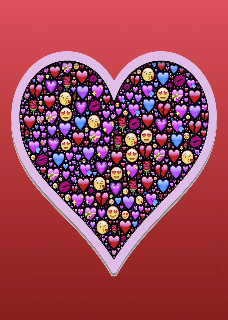 Emoji, Širdis, Valentine, Meilė, Meilė, Pritraukimas, Aistra, Emocija, Mielas, Simbolis