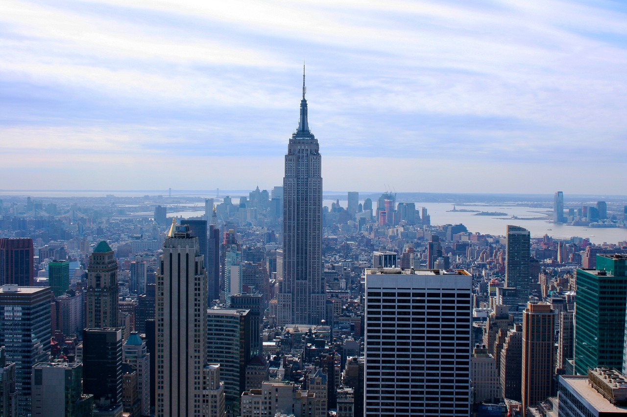 Imperijos Valstybės Pastatas, Niujorkas, Dangoraižis, Nyc, Manhatanas, Panorama, Usa, Didelis Miestas, Miesto Vaizdai, Panorama