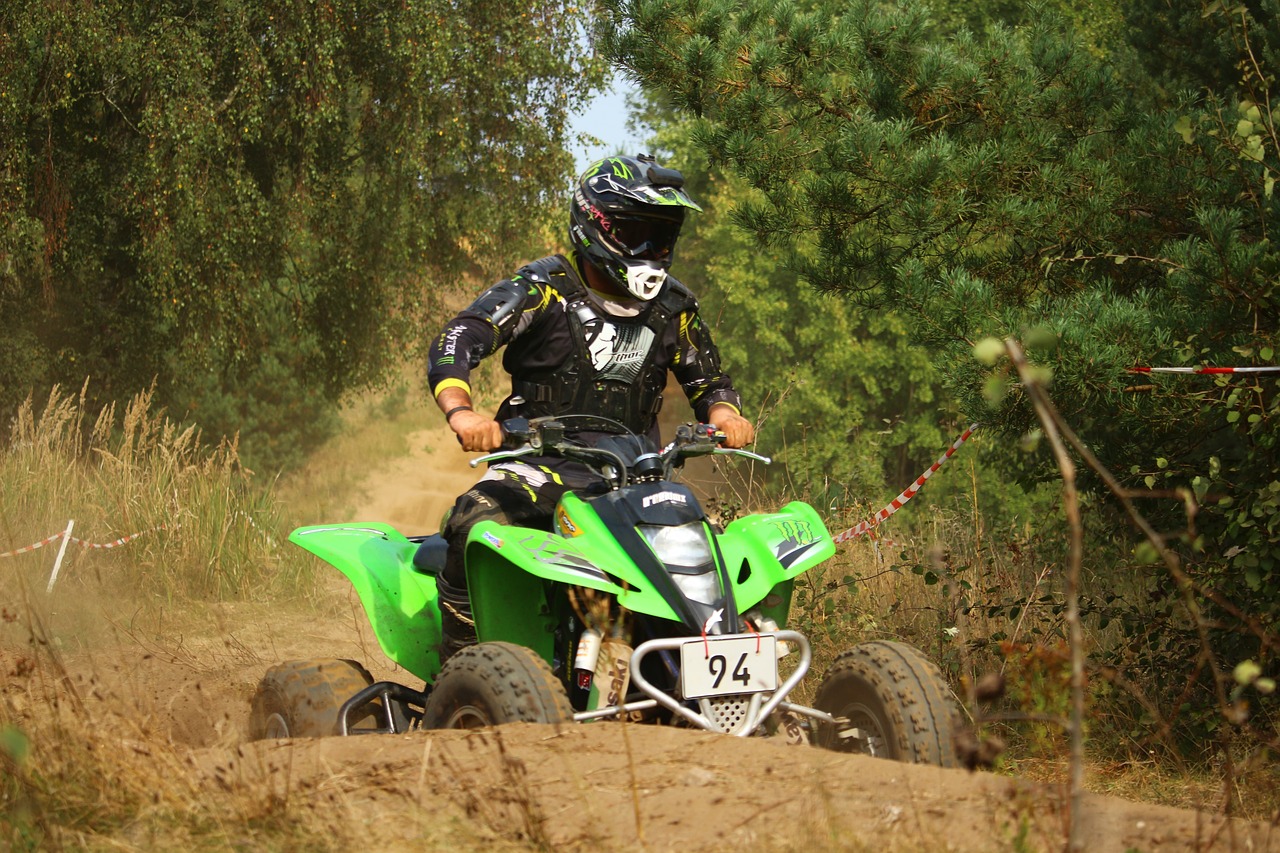 Enduro, Quad, Atv, Motokroso, Kirsti, Smėlis, Motociklas, Visureigė Transporto Priemonė, Motorsportas, Dulkės